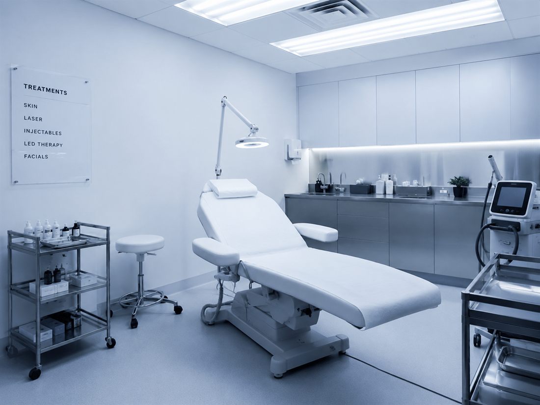 A cold, clinical, intimidating clinic